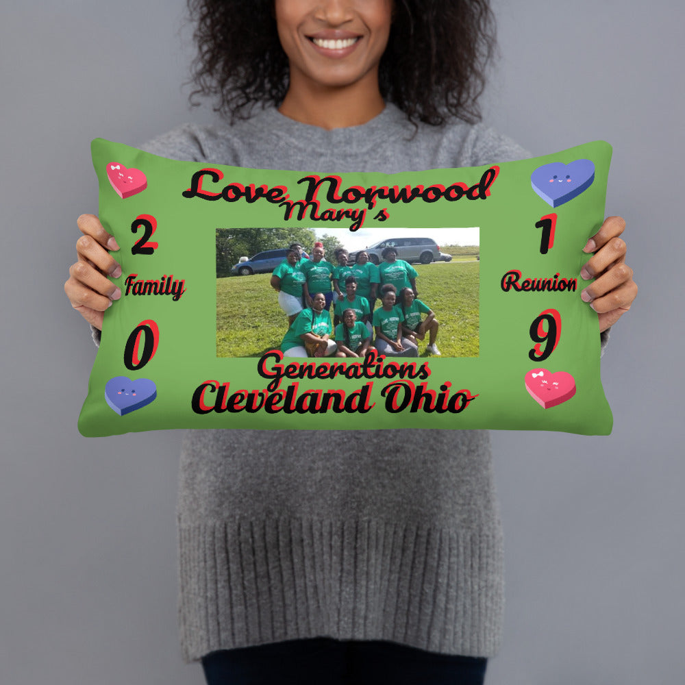 Family Reunion 2019 Mary's Generations Pillow