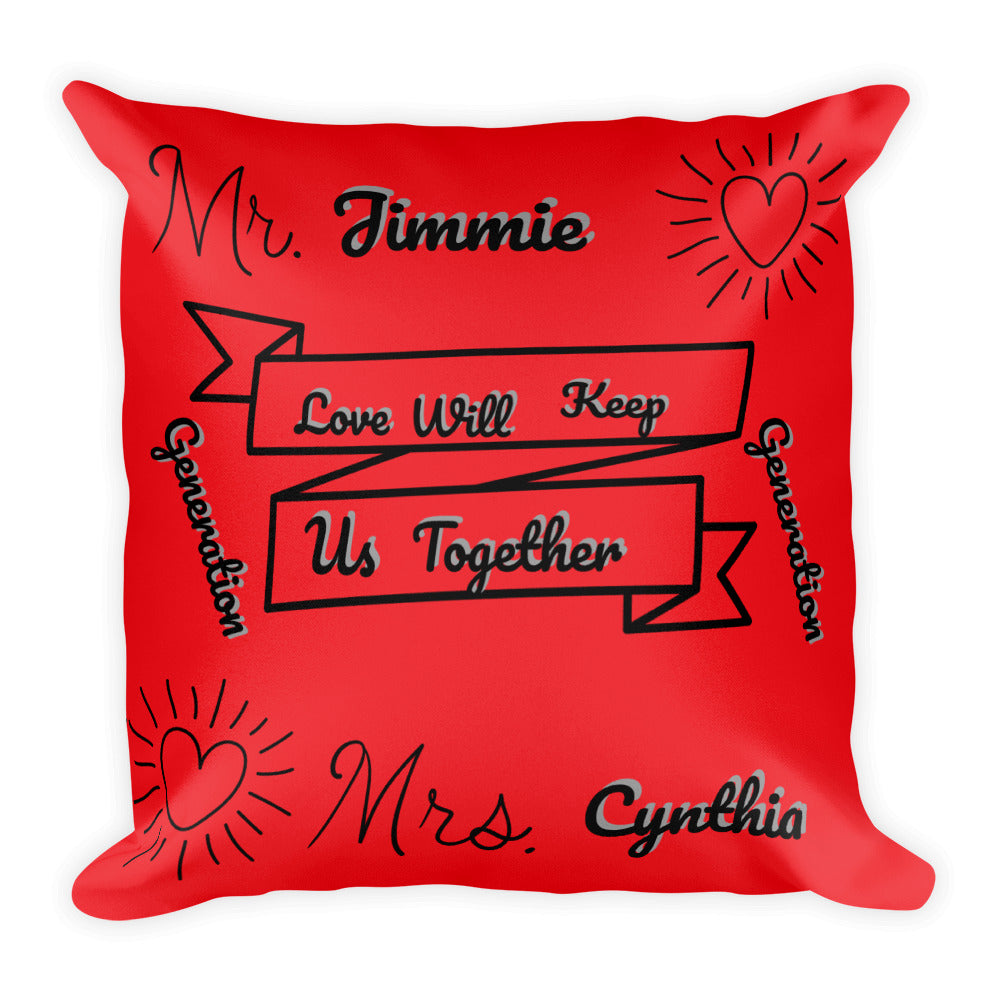 Jimmie & Cynthia pillow